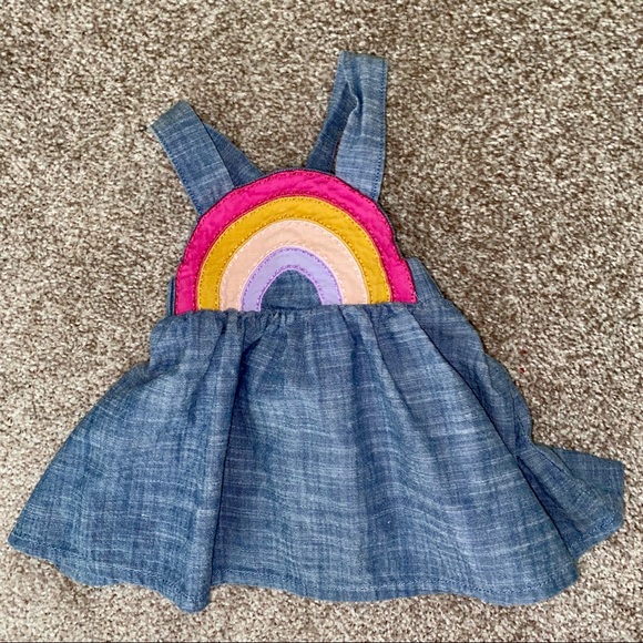 Cat & Jack Other - Cat & Jack Denim Rainbow Dress